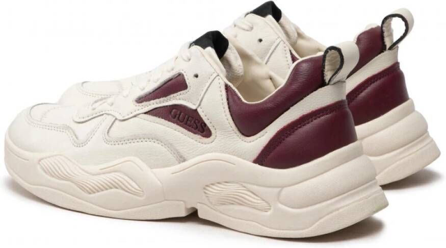 Guess Bassano Sportschoenen Wit Heren