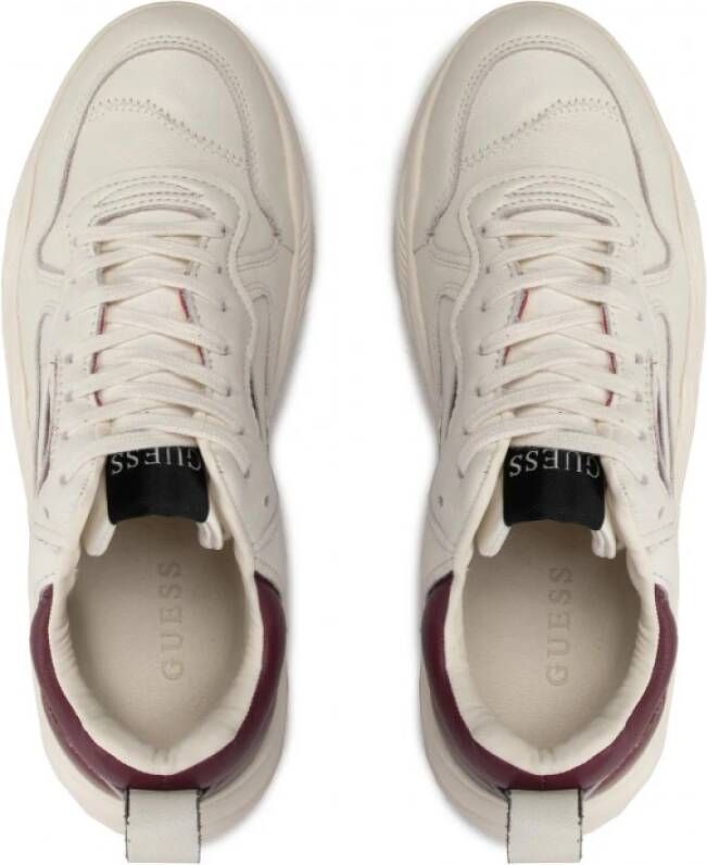 Guess Bassano Sportschoenen Wit Heren