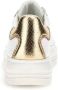 Guess Dames Vibo Leren Sneakers Wit Goud White Dames - Thumbnail 6