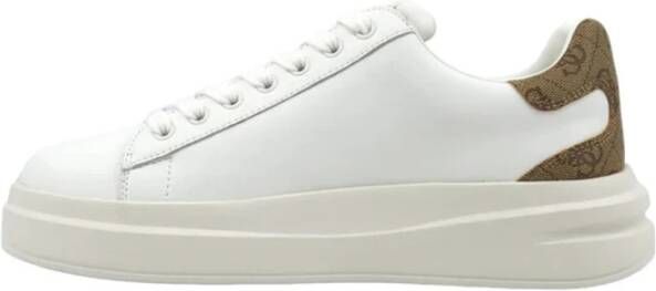 Guess Witte Beige Bruine Sneakers voor Vrouwen White Dames
