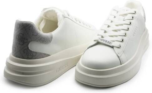 Guess Witte en grijze polyurethaan sneakers White Heren