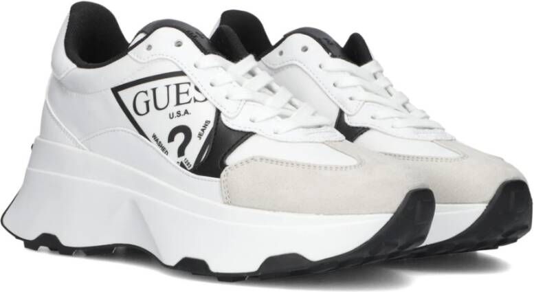 Guess Witte Lage Top Sneakers Calebb White Dames