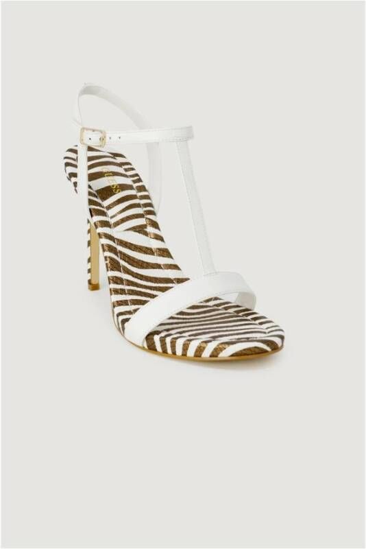 Guess Witte Leren Hakken Pumps White Dames