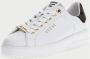 Guess Witte Leren Sneakers met Gouden Logo White Dames - Thumbnail 4