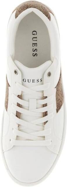 Guess Witte PU Leren Sneakers Laag-Top