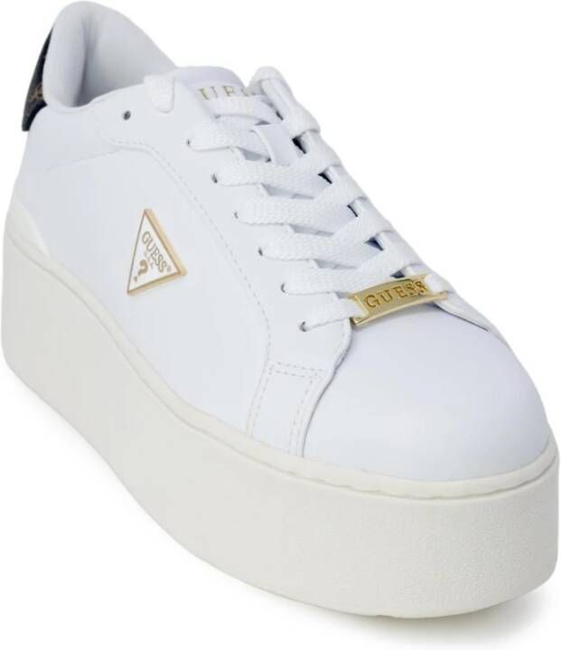 Guess Witte sportieve sneakers met rubberen zool White Dames