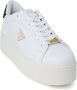 Guess Witte sportieve sneakers met rubberen zool White Dames - Thumbnail 4