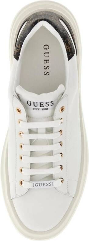 Guess Witte sportiee sneakers oor heren White Heren