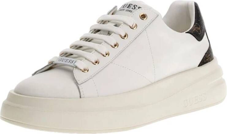 Guess Witte sportiee sneakers oor heren White Heren