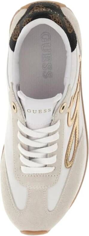 Guess Zwarte Casual Leren Sneakers Vrouwen Black Dames