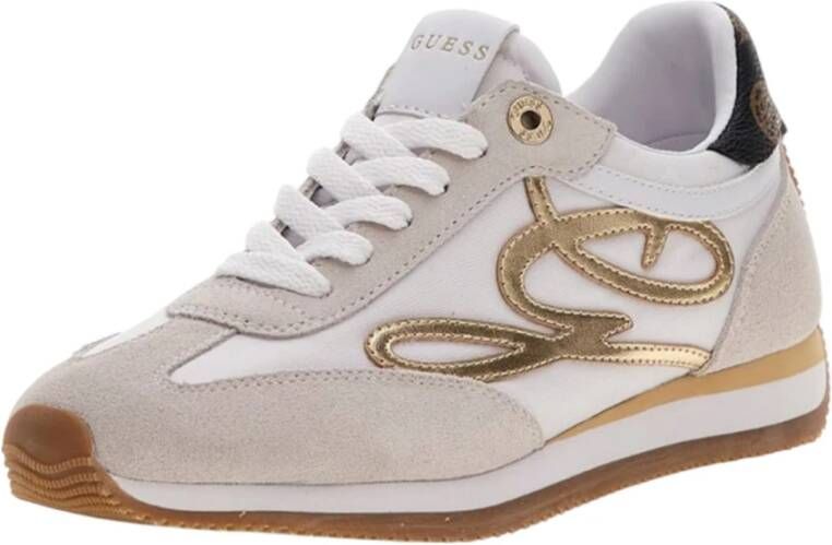 Guess Zwarte Casual Leren Sneakers Vrouwen Black Dames