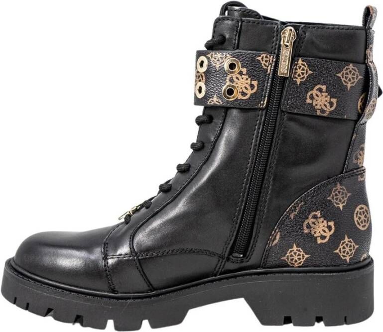 Guess Zwarte Veterschoenen voor Dames Zwart Dames