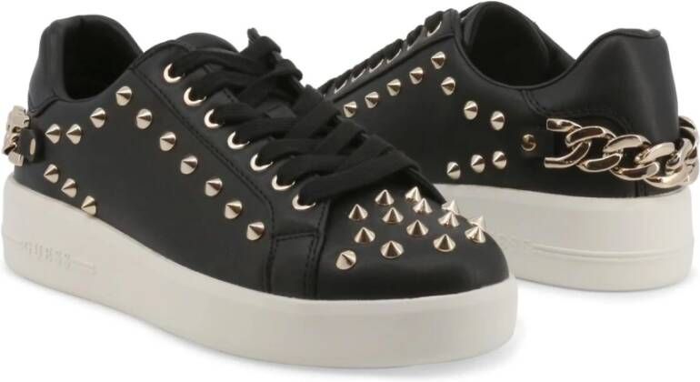 Guess Stijlvolle Dames Synthetisch Leren Sneakers Zwart Dames