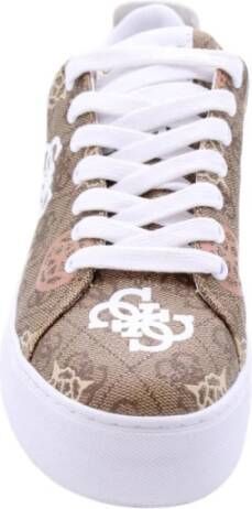 Guess Stijlvolle Wouwou Sneaker Vrouwen Statement Beige Dames