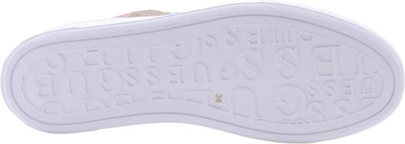 Guess Stijlvolle Wouwou Sneaker Vrouwen Statement Beige Dames