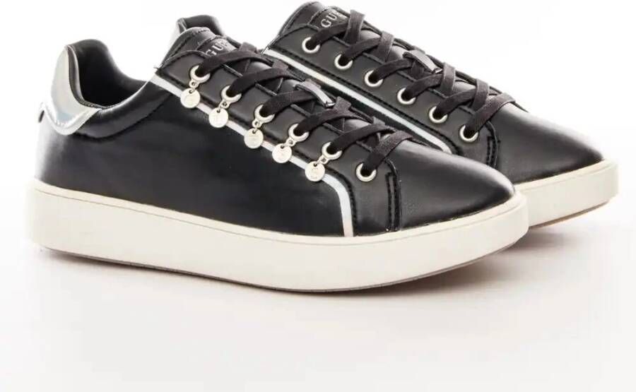 Guess Zwarte Basket Sneakers Black Dames