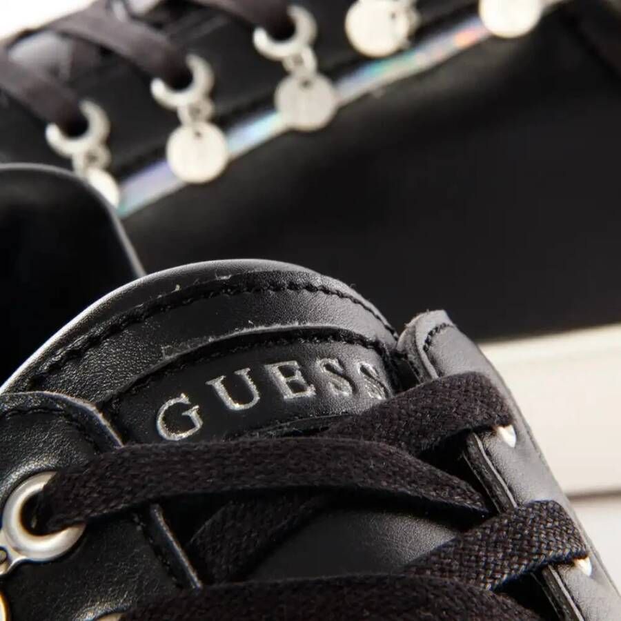 Guess Zwarte Basket Sneakers Black Dames