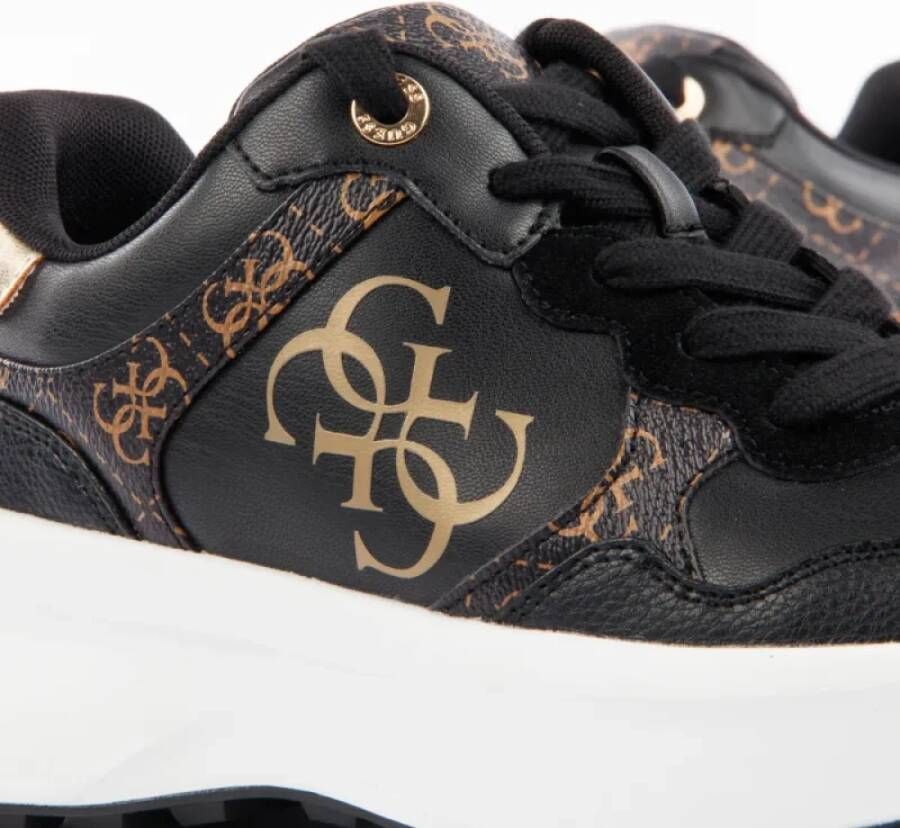Guess Zwarte Basket Sneakers voor Vrouwen