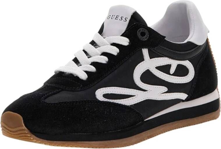 Guess Zwarte Casual Leren Sneakers