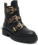 Guess Zwarte enkellaarsjes met gesp strik detail Black Dames - Thumbnail 3