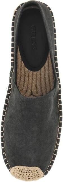 Guess Zwarte Katoenen Espadrilles Ronde Neus