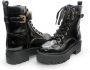 Guess Zwarte Veters Polyurethaan Laarzen Black Dames - Thumbnail 33