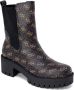 Guess Leren Enkellaarzen met 4G Logos en Metalen Logo Black Dames - Thumbnail 3