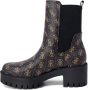Guess Leren Enkellaarzen met 4G Logos en Metalen Logo Black Dames - Thumbnail 4