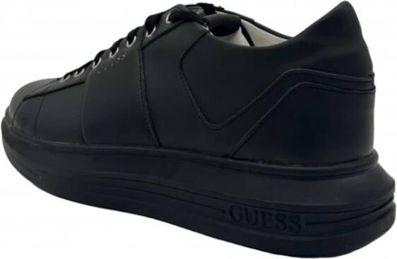 Guess Zwarte leren herensneakers Black Heren