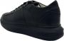 Guess Zwarte leren herensneakers Black Heren - Thumbnail 3