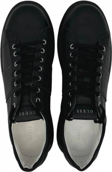 Guess Zwarte leren herensneakers Black Heren