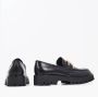 Guess Zwarte Leren Ilary Instappers voor Dames Black Dames - Thumbnail 3