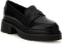 Guess Loafers van zuiver leer met labeldetails model 'FINDA' - Thumbnail 6