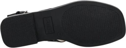 Guess Zwarte Leren Sandalen Elegante Stijl
