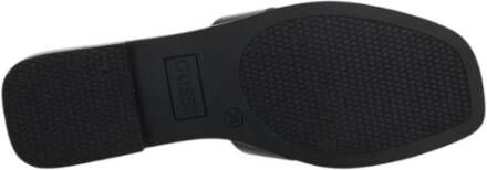 Guess Zwarte Leren Sandalen Elegante Stijl