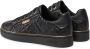 Guess Zwarte leren sneakers Metalen logo Black Dames - Thumbnail 5