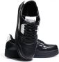 Guess Zwarte PU Leren Sneakers Black Heren - Thumbnail 3
