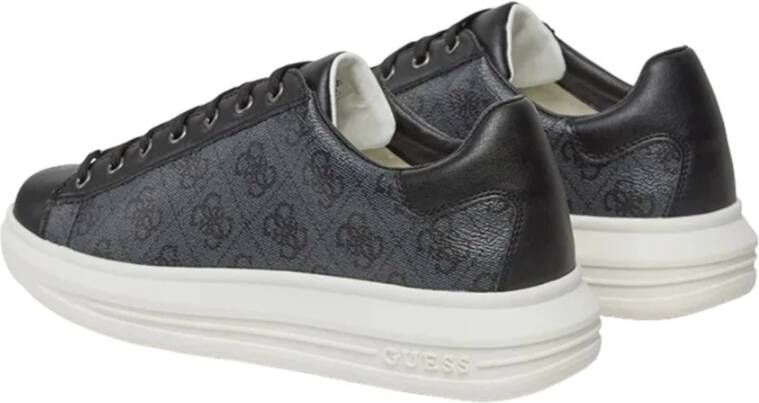 Guess Zwarte Sportieve Synthetische Sneakers Black Heren