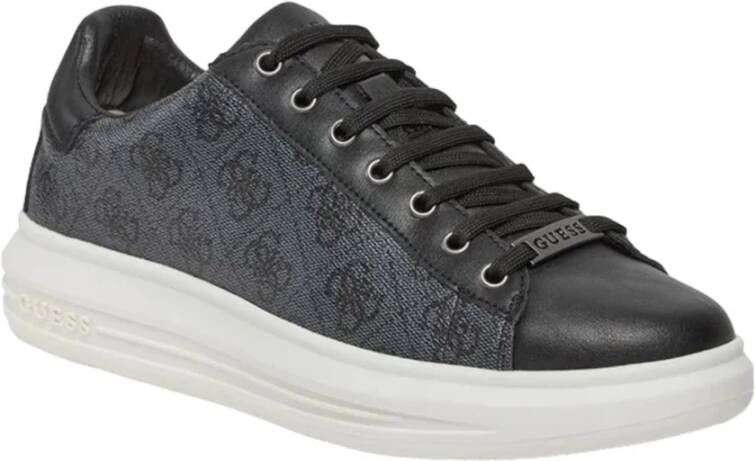 Guess Zwarte Sportieve Synthetische Sneakers Black Heren