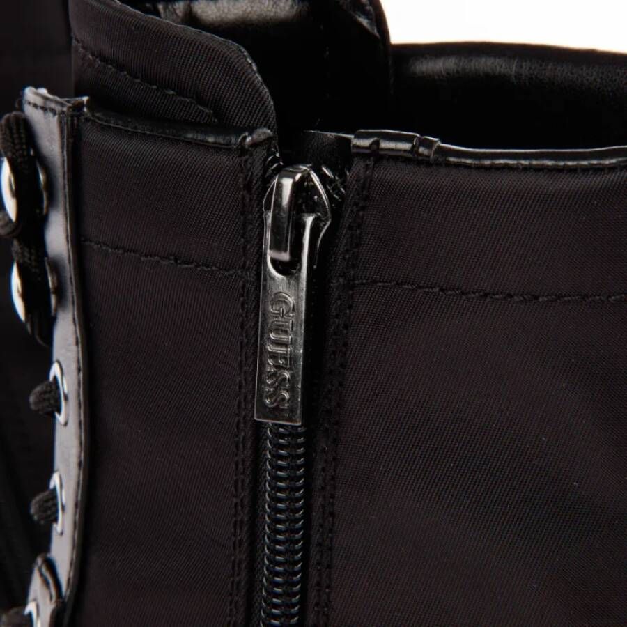 Guess Zwarte Synthetische Ranger Bada Enkellaars