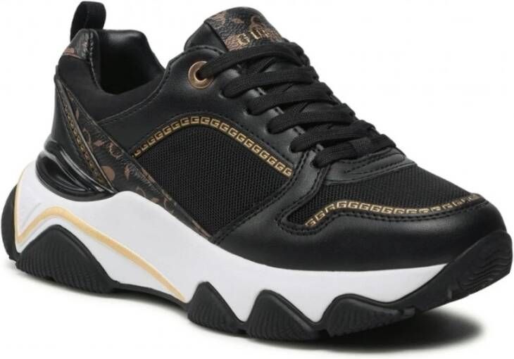 Guess Zwarte Veterschoenen voor Vrouwen Black Dames
