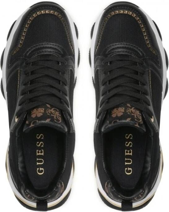Guess Zwarte Veterschoenen voor Vrouwen Black Dames