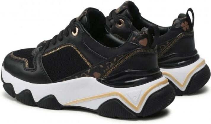 Guess Zwarte Veterschoenen voor Vrouwen Black Dames