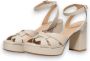 Guglielmo Rotta Beige Plateau Sandalen Ss24 Beige Dames - Thumbnail 2