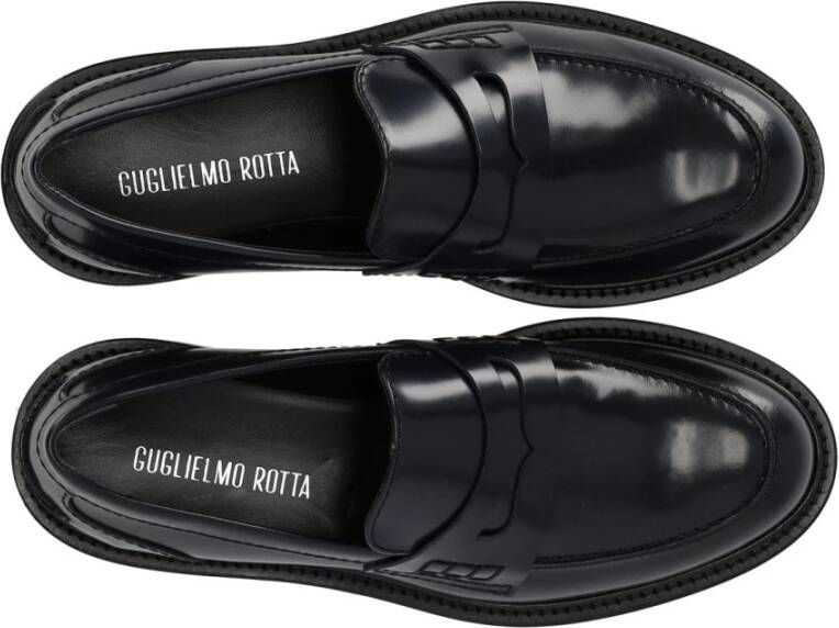 Guglielmo Rotta Blauwe Leren Page Loafer