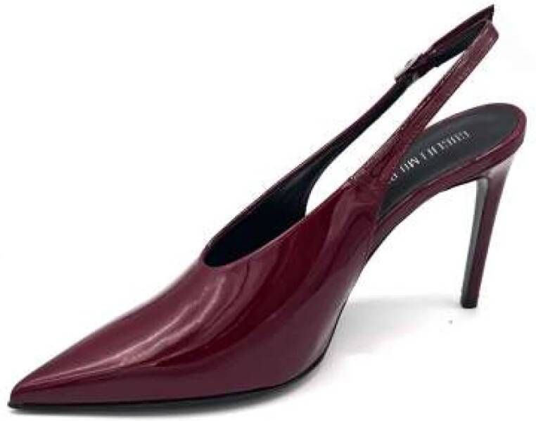 Guglielmo Rotta Bourgondisch Lakleren Slingback Hakken
