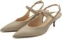 Guglielmo Rotta Damesschoenen Licht Taupe Hakken - Thumbnail 2