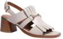 Guglielmo Rotta Elegante Leren Sandaal met Franjes White Dames - Thumbnail 3