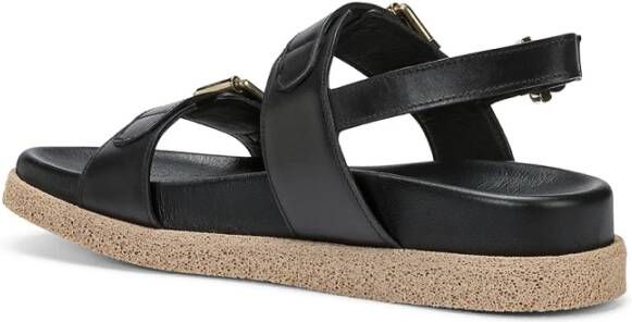 Guglielmo Rotta Flat Sandals Black Dames