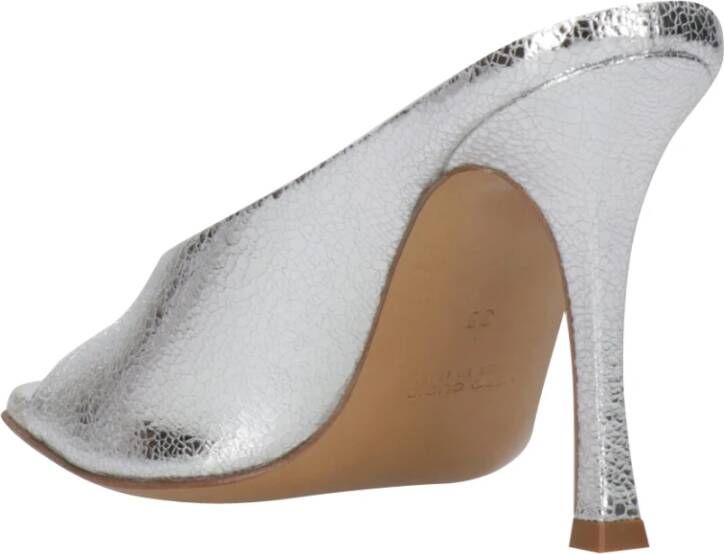 Guglielmo Rotta Heeled Mules Gray Dames